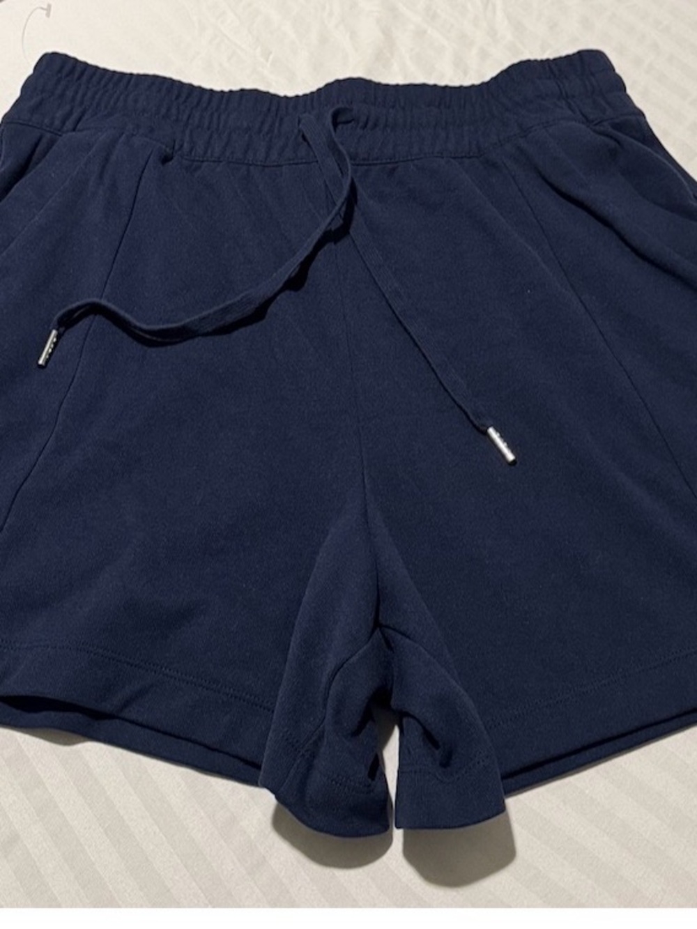 BCBG Navy Drawstring Athletic Lounge Shorts
